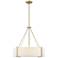 Millennium Lighting Telfar 3-Light Pendant in Modern Gold/White