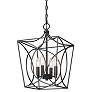 Millennium Lighting Tracy 4 Light 16" Pendant Fixture in Matte Black