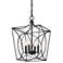 Millennium Lighting Tracy 4 Light 16" Pendant Fixture in Matte Black