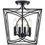 Millennium Lighting Tracy 4-Light Indoor Semi-Flush in Matte Black