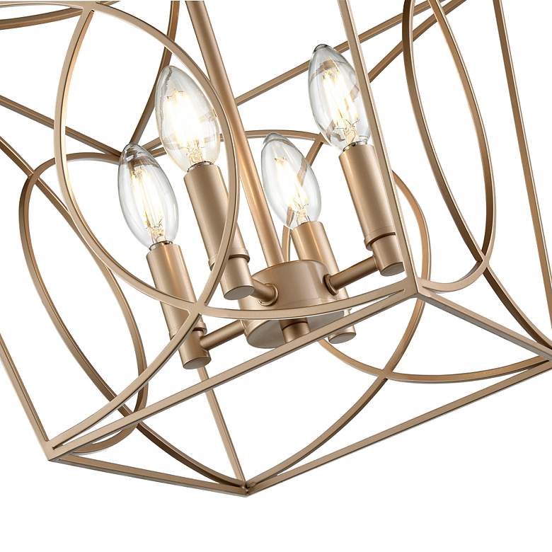 Image 5 Millennium Lighting Tracy 4-Light Indoor Semi-Flush in Painted Modern Gold more views