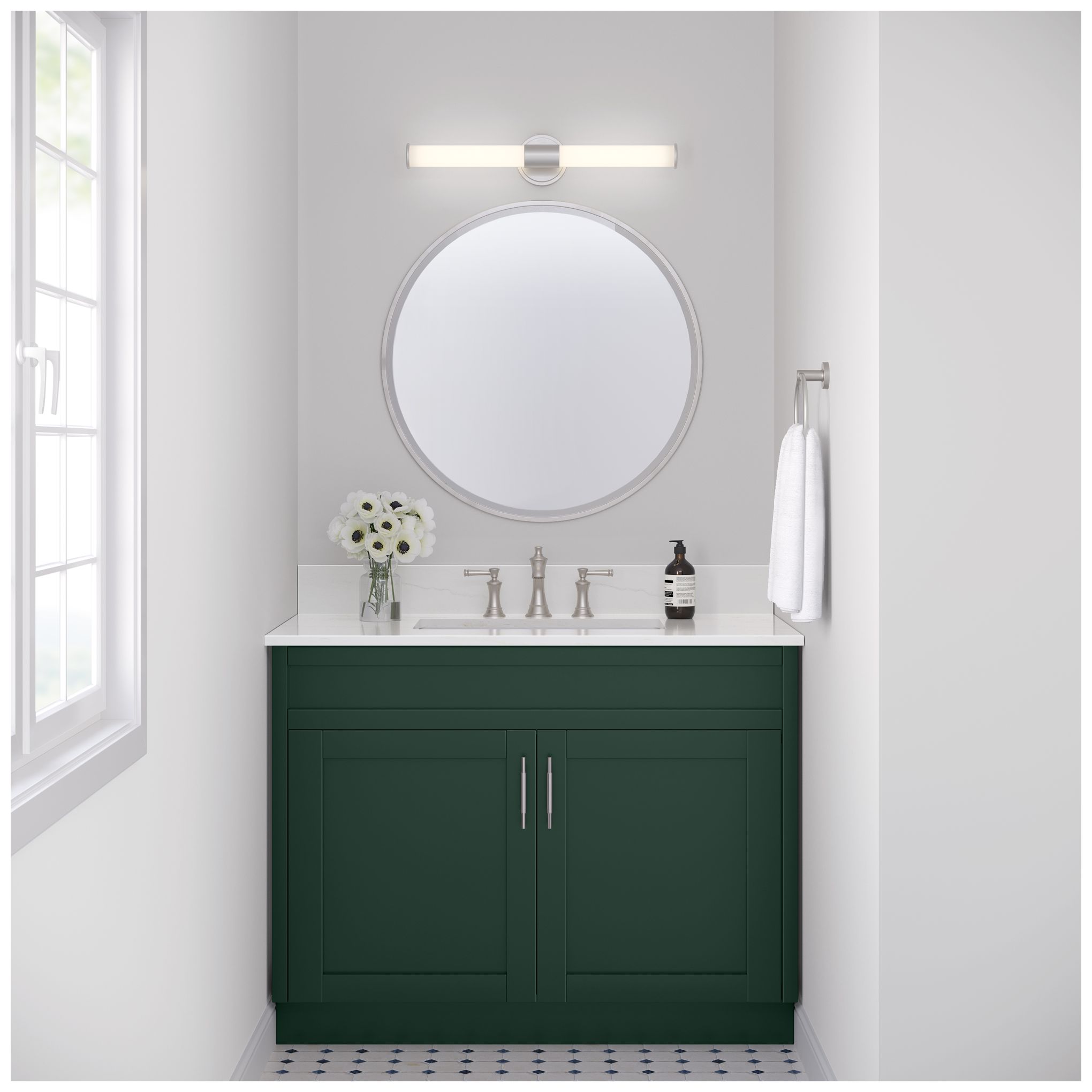 Image 6 Millennium Lighting Trumann 2 Light LED Vanity Fixture Brushed Nickel more views