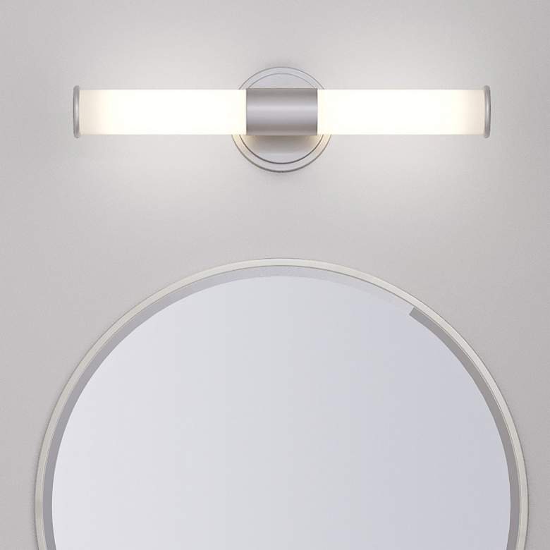 Image 2 Millennium Lighting Trumann 2 Light LED Vanity Fixture in Brushed Nickel