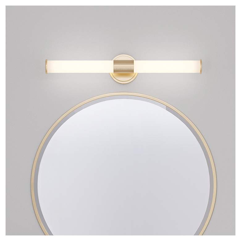 Image 2 Millennium Lighting Trumann 2 Light LED Vanity Fixture Modern Gold