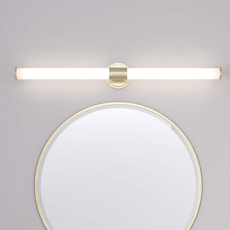 Image 2 Millennium Lighting Trumann 2 Light LED Vanity Fixture Modern Gold