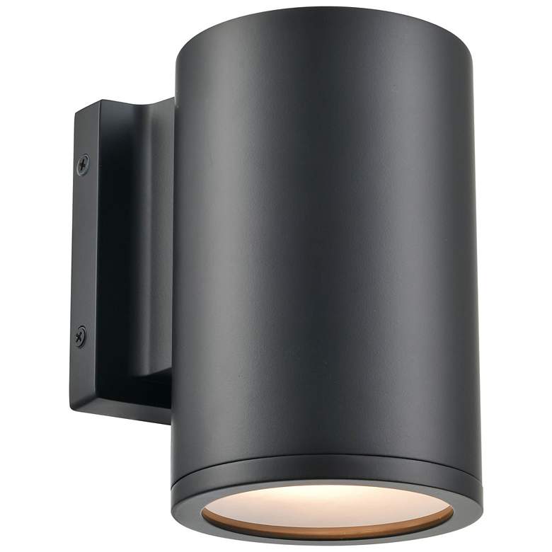 Image 1 Millennium Lighting Vegas 1-Light Outdoor Wall Sconce in Matte Black