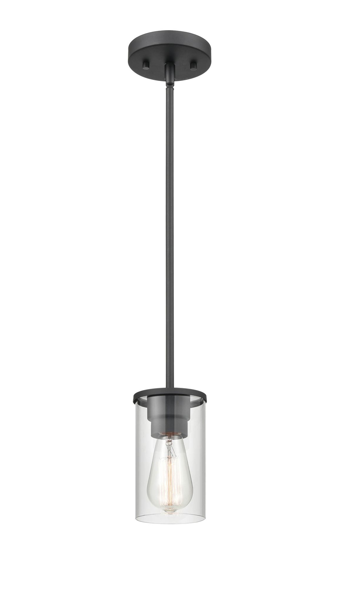 Image 3 Millennium Lighting Verlana 1 Light Matte Black Pendant more views