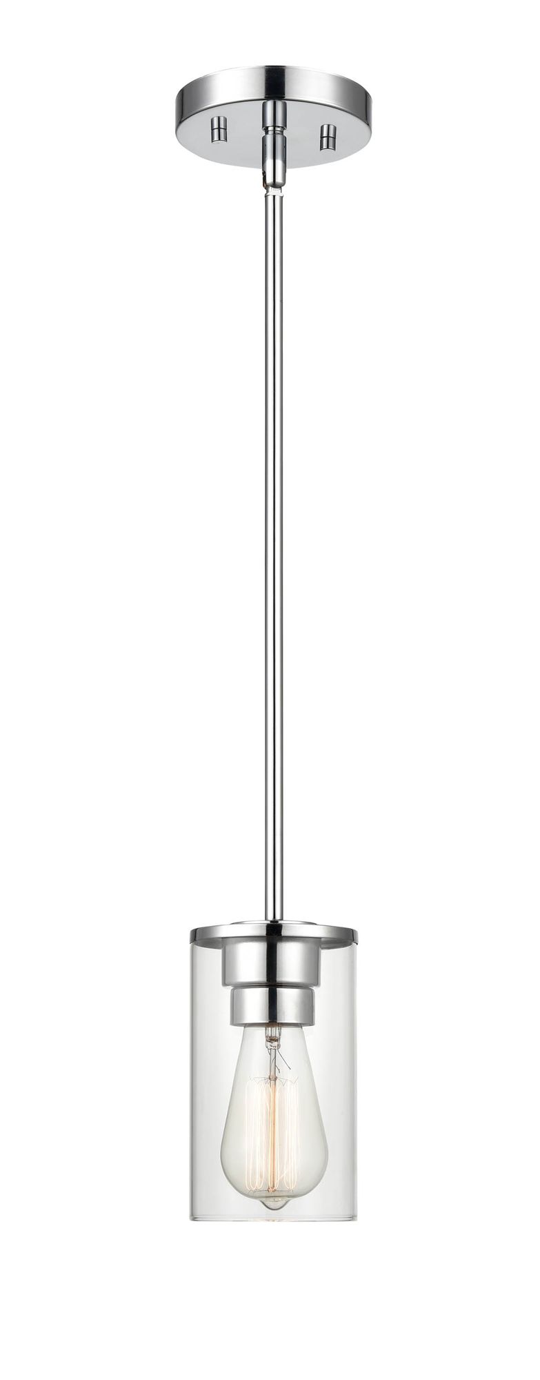 Image 2 Millennium Lighting Verlana 1 Light Pendant Fixture Chrome more views