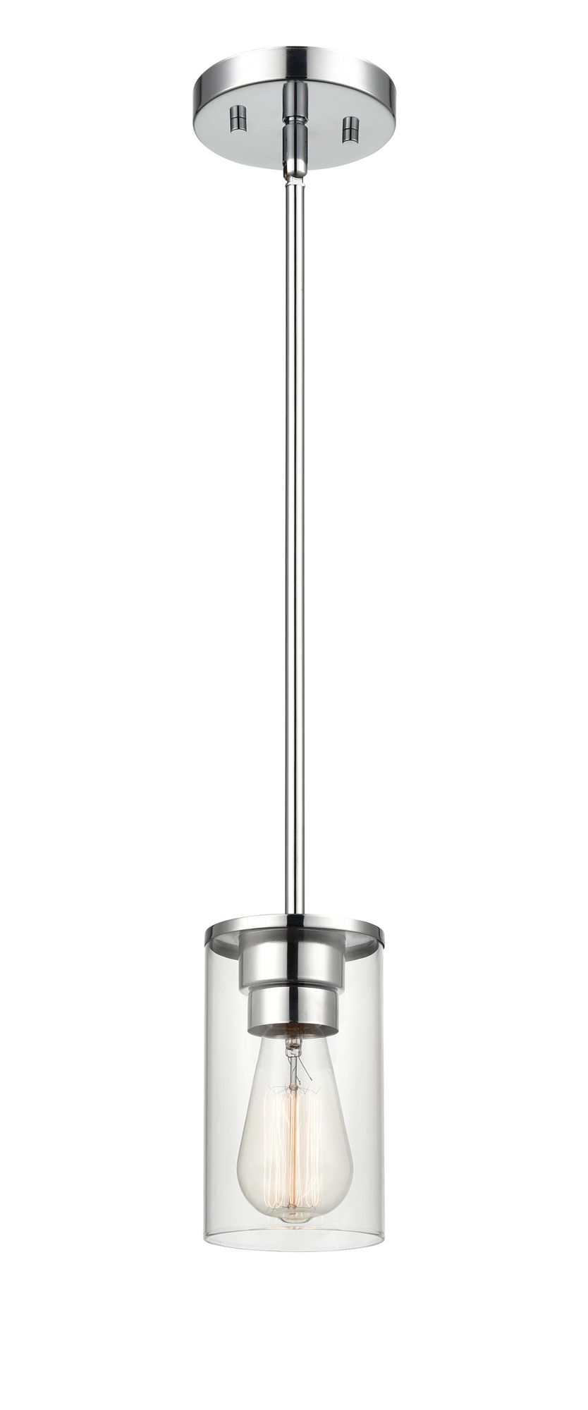 Image 3 Millennium Lighting Verlana 1 Light Pendant Fixture Chrome more views