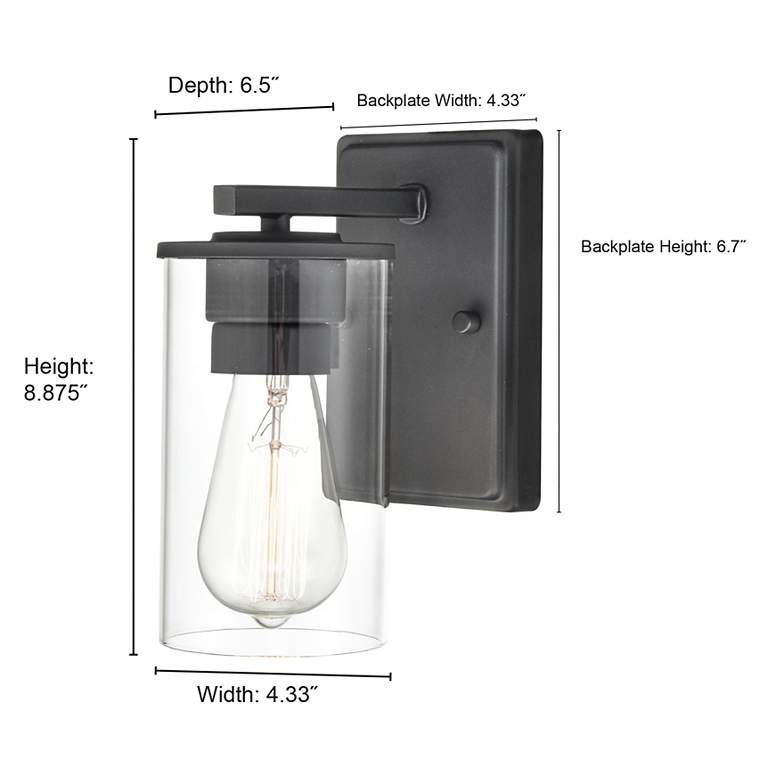 Image 5 Millennium Lighting Verlana 1 Light Wall Sconce more views