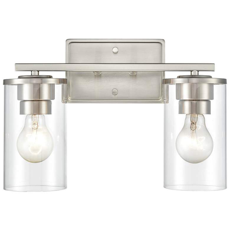 Image 1 Millennium Lighting Verlana 2-Light Vanity Light in Brushed Nickel