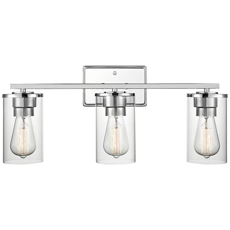 Image 3 Millennium Lighting Verlana 3 Light Vanity Fixture in Chrome