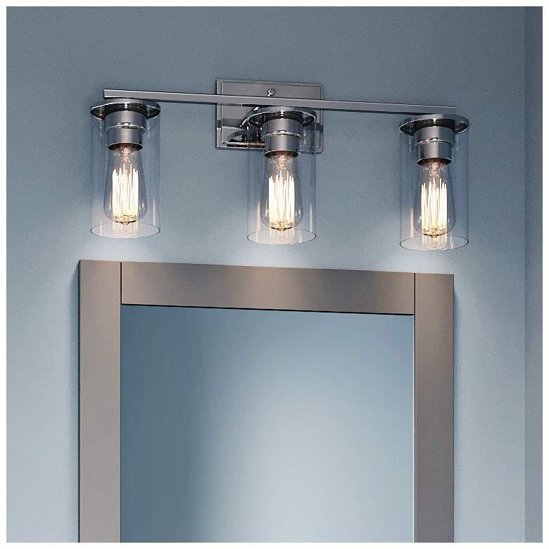 Image 2 Millennium Lighting Verlana 3 Light Vanity Fixture in Chrome