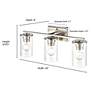 Millennium Lighting Verlana 3 Light Vanity Fixture in Chrome in scene