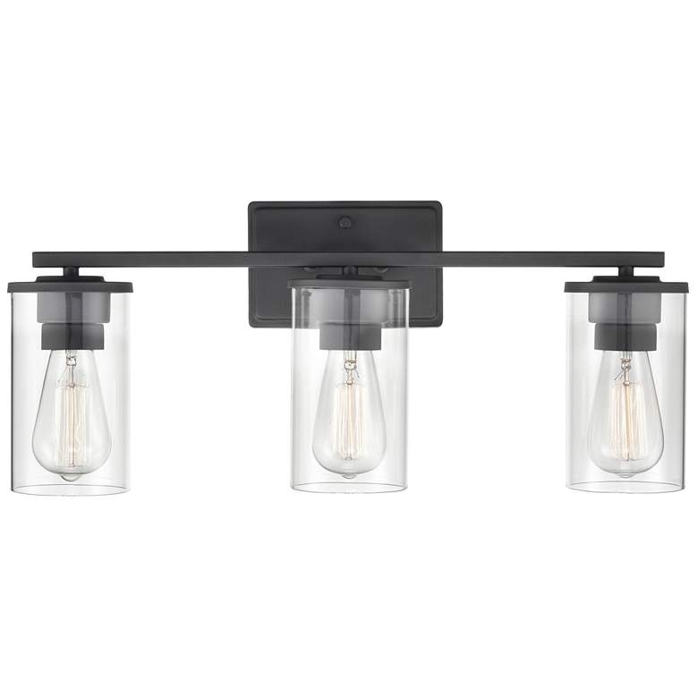 Image 1 Millennium Lighting Verlana 3 Light Vanity Fixture in Matte Black