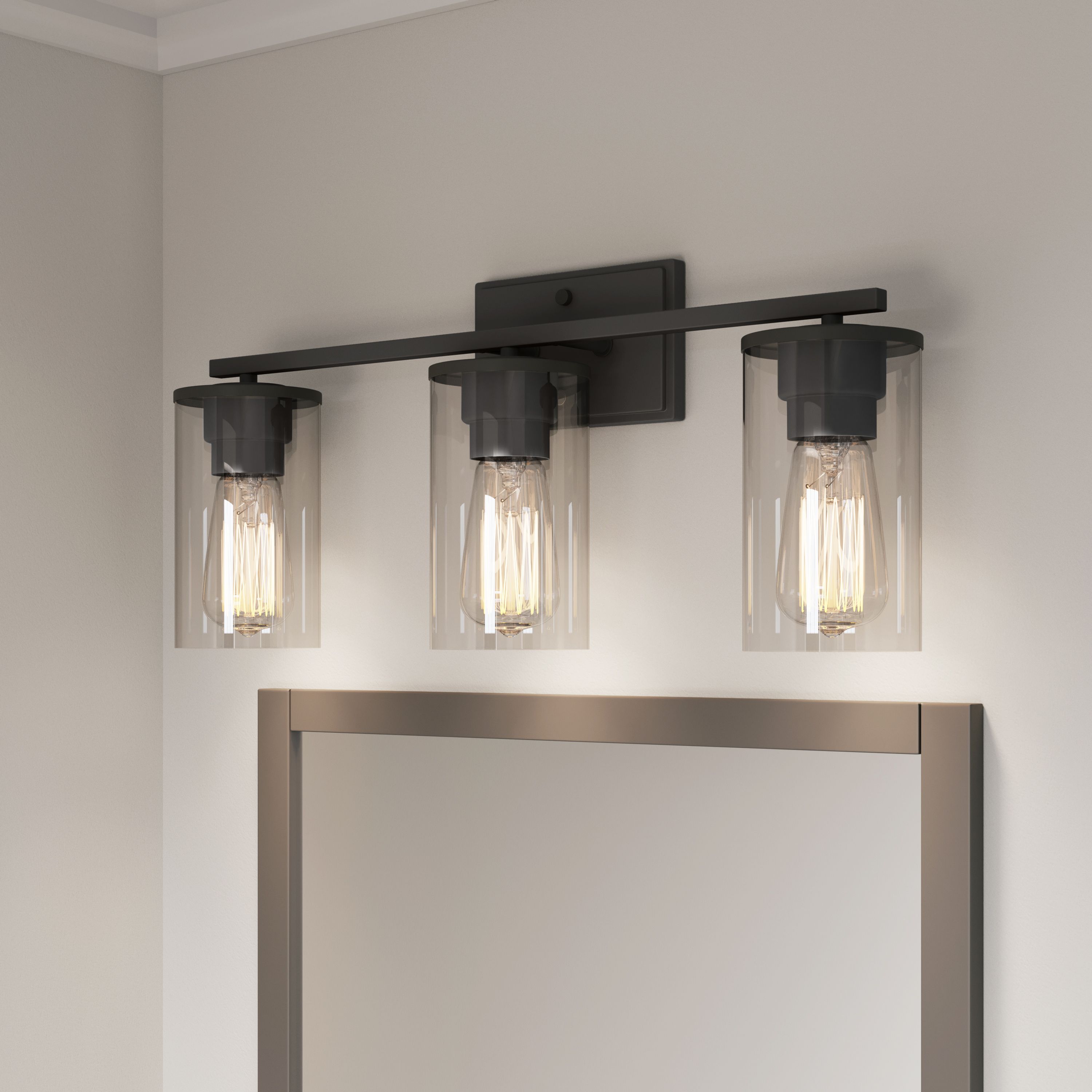 Millennium Lighting Verlana 3 Light Vanity Fixture in Matte Black