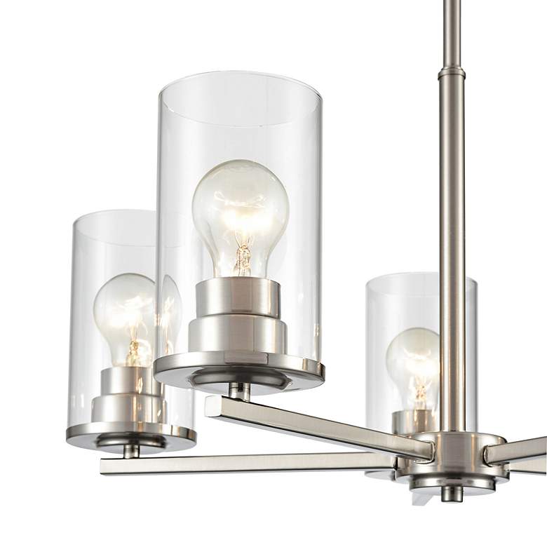 Image 3 Millennium Lighting Verlana 5 Light Chandelier Fixture in Brushed Nickel more views