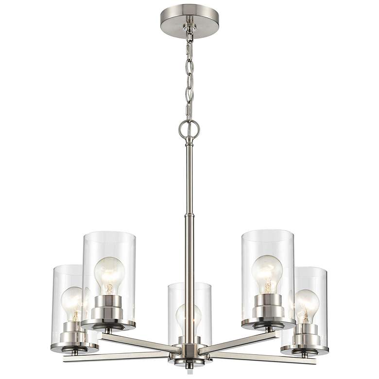 Image 4 Millennium Lighting Verlana 5 Light Chandelier Fixture in Brushed Nickel more views
