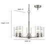 5_Millennium Lighting Verlana 5 Light Chandelier Fixture in Brushed Nickel more views