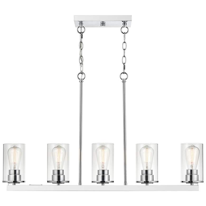 Image 1 Millennium Lighting Verlana 5 Light Island Fixture in Chrome