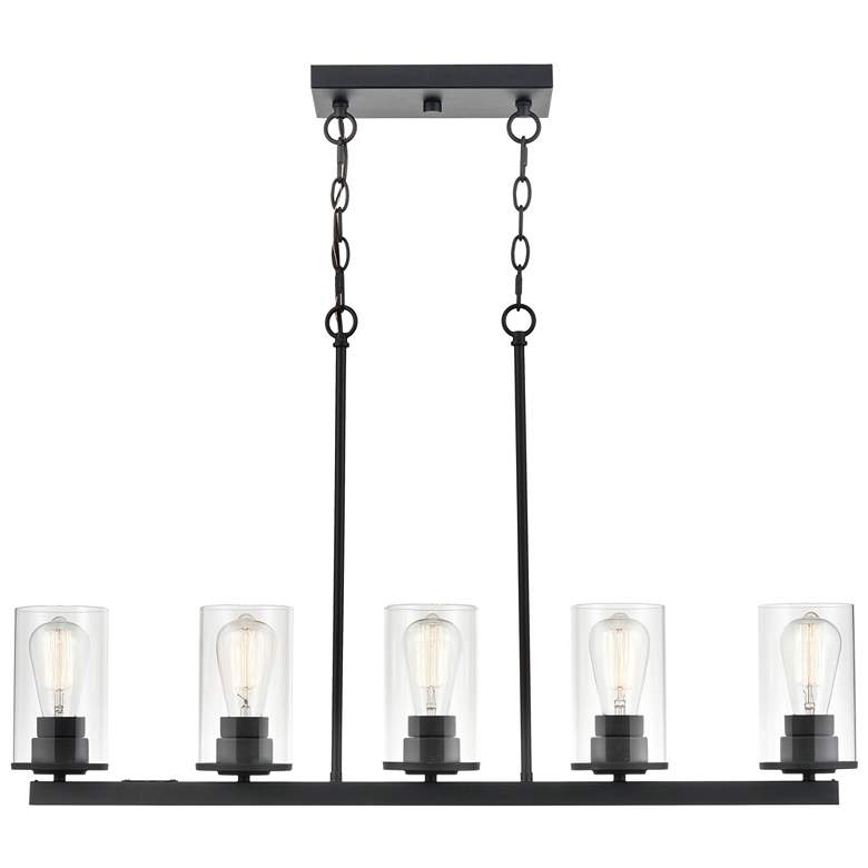 Image 1 Millennium Lighting Verlana 5 Light Island Fixture in Matte Black