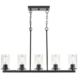 Millennium Lighting Verlana 5 Light Island Fixture in Matte Black