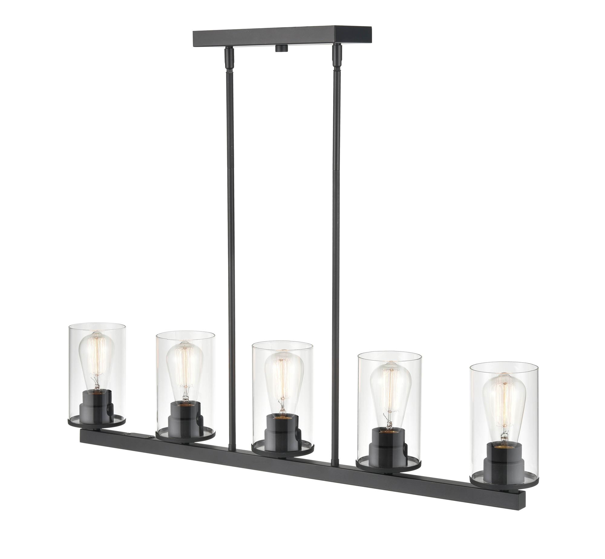Image 2 Millennium Lighting Verlana 5 Light Island Fixture in Matte Black more views