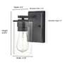 5_Millennium Lighting Verlana 8 3/4" High Matte Black Wall Sconce more views