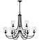 Millennium Lighting Waddingham 9-Light Chandelier in Matte Black