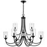 2_Millennium Lighting Waddingham 9-Light Chandelier in Matte Black more views