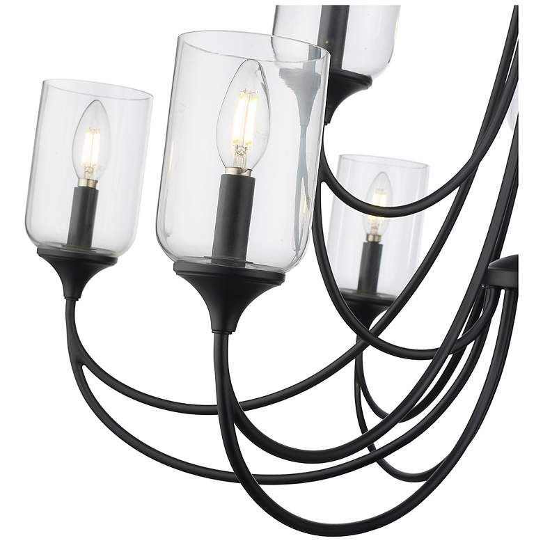 Image 5 Millennium Lighting Waddingham 9-Light Chandelier in Matte Black more views