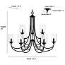 6_Millennium Lighting Waddingham 9-Light Chandelier in Matte Black more views