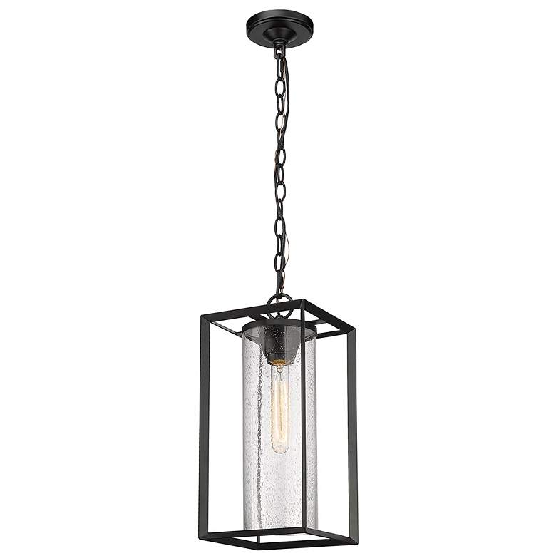 Image 3 Millennium Lighting Wheatland 1 Light Outdoor Pendant Powder Coat Black more views