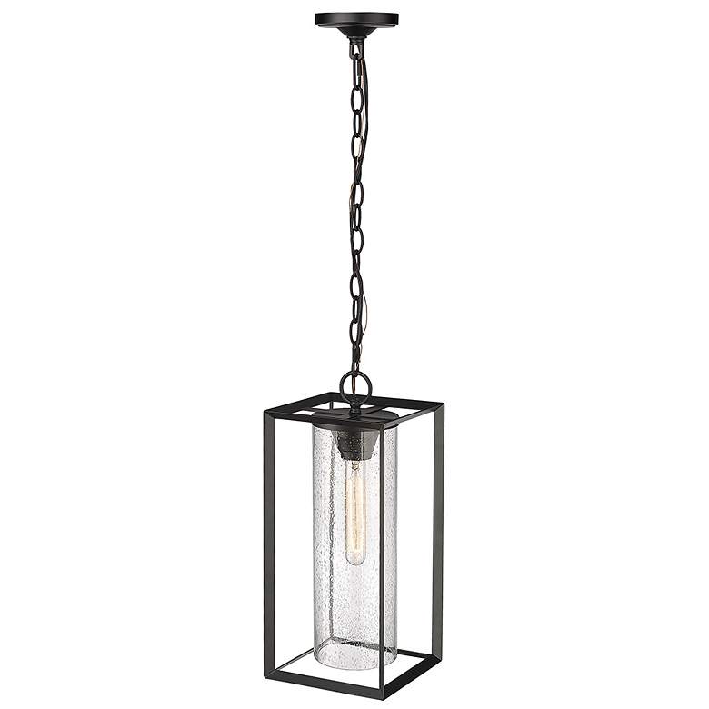 Image 4 Millennium Lighting Wheatland 1 Light Outdoor Pendant Powder Coat Black more views