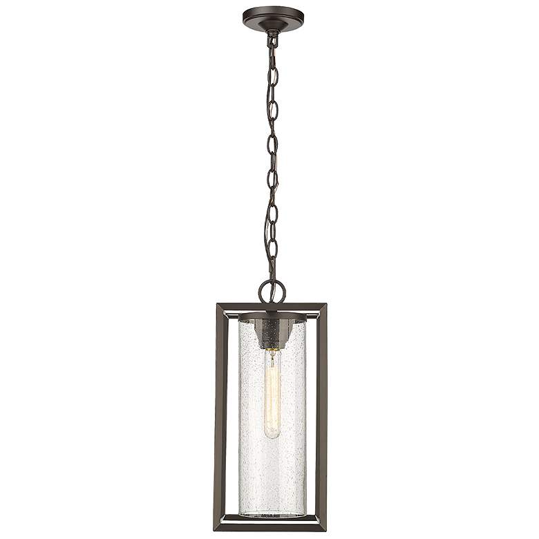 Image 1 Millennium Lighting Wheatland 1 Light Outdoor Pendant Powder Coat Bronze