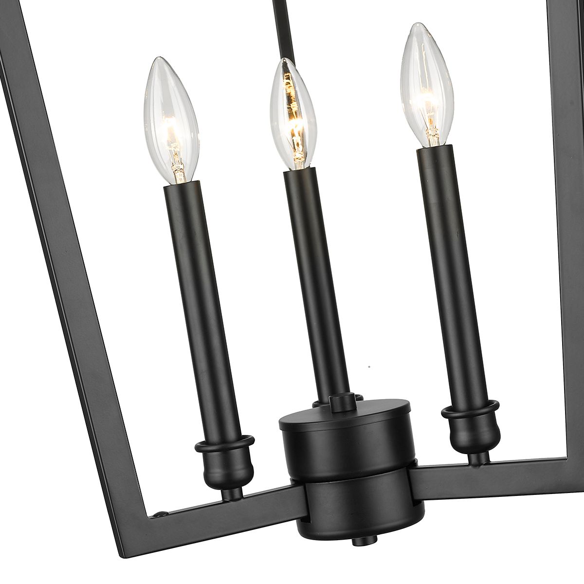 Image 2 Millennium Lizabeth 3-Light 16" Matte Black Pendant more views