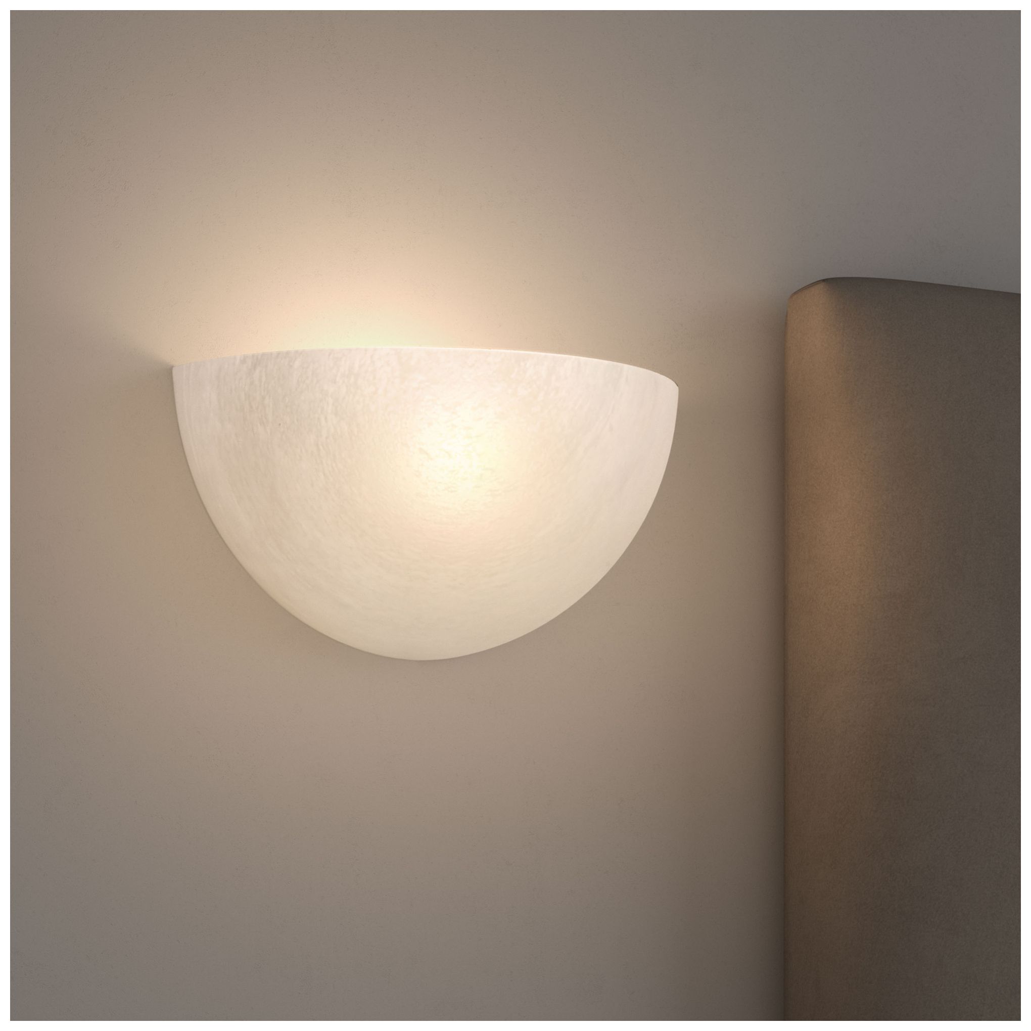 Image 7 Millennium Luneer 1-Light 10" White Wall Sconce with Glass Shade more views