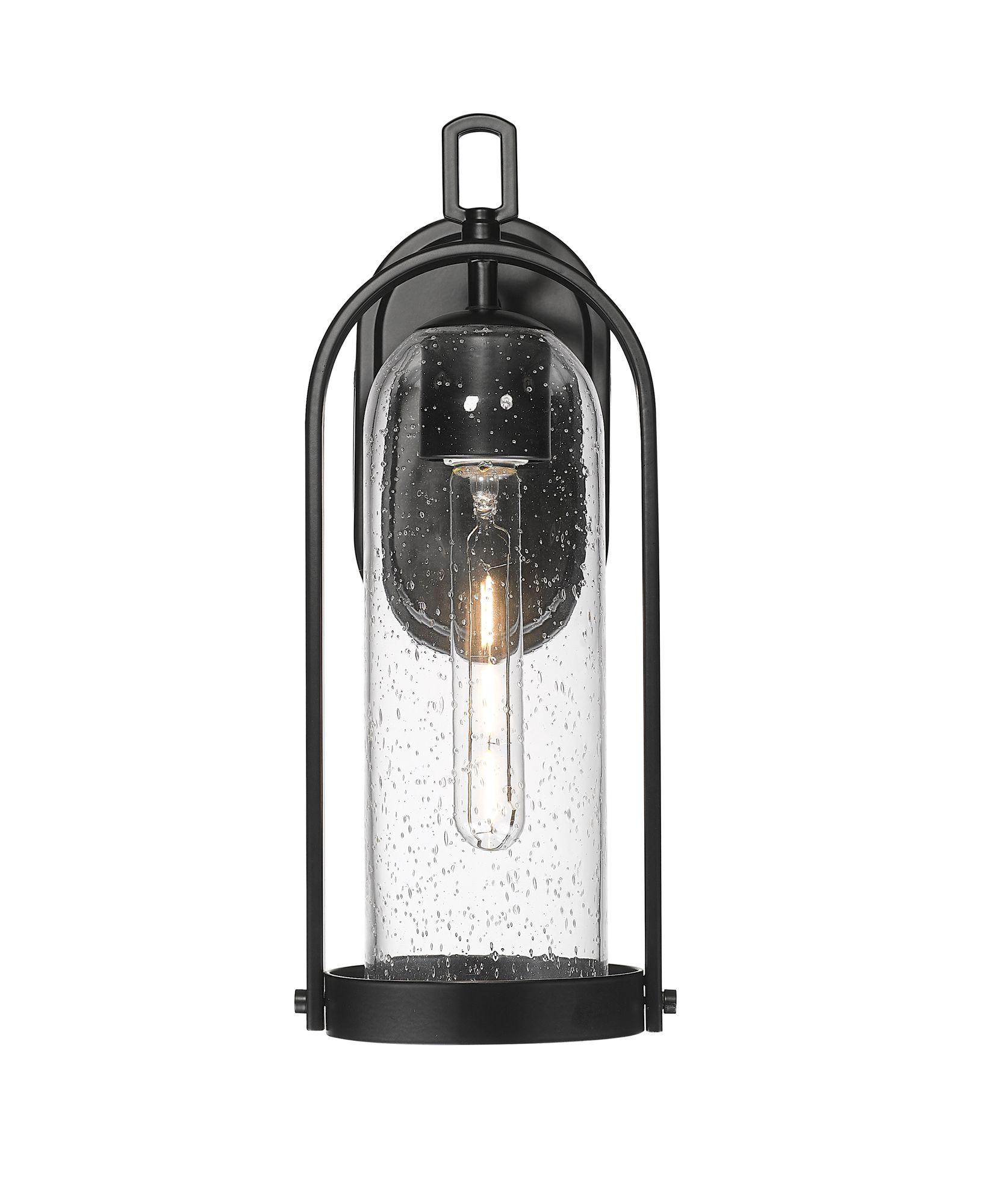 Image 2 Millennium Luxio 1-Light 15.25" Powder Coated Black Outdoor Wall Sconce more views