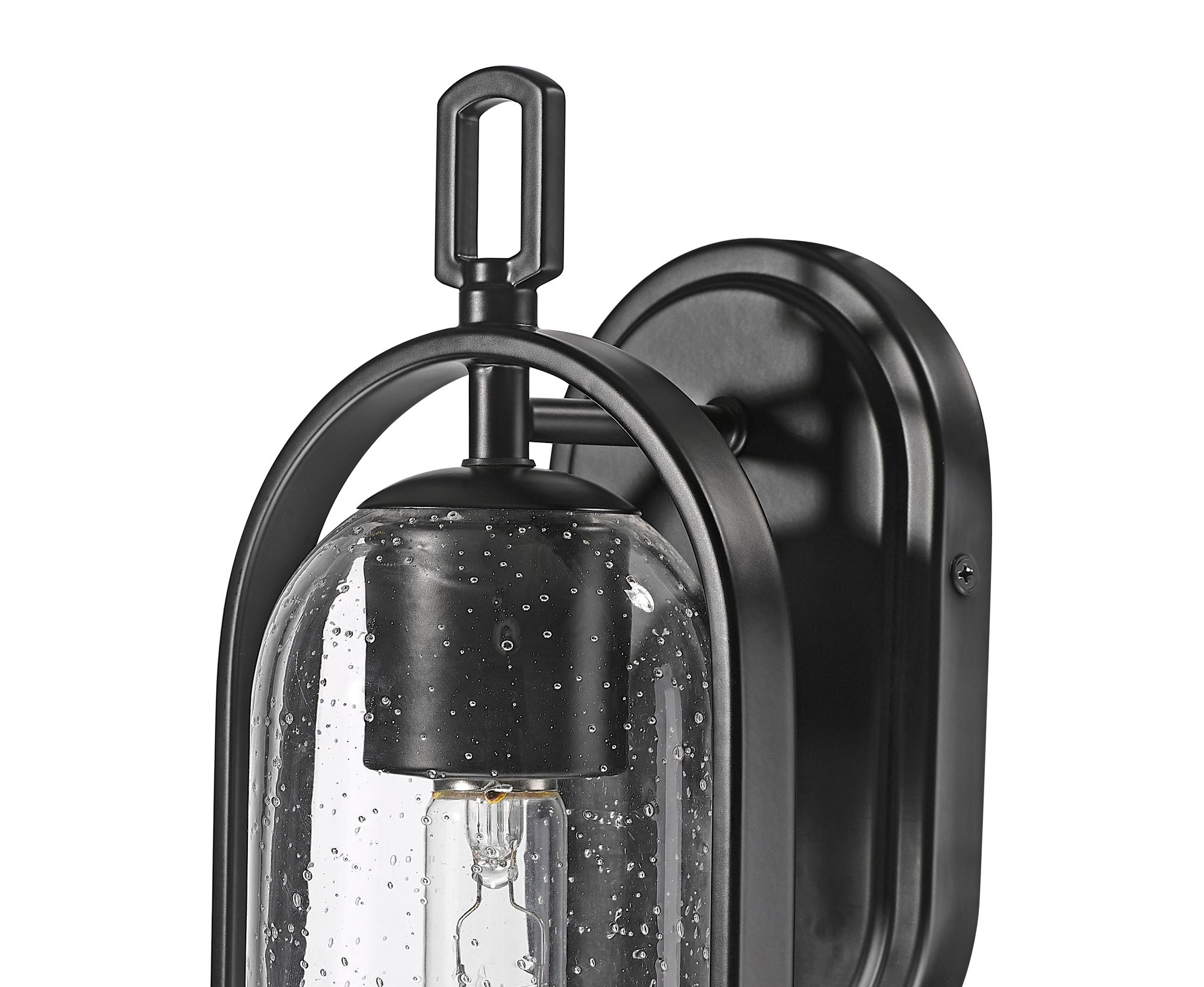Image 4 Millennium Luxio 1-Light 15.25" Powder Coated Black Outdoor Wall Sconce more views