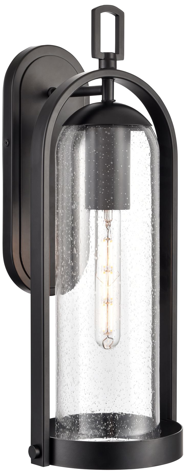 Millennium Luxio 1-Light 20" Powder Coated Black Outdoor Wall Sconce