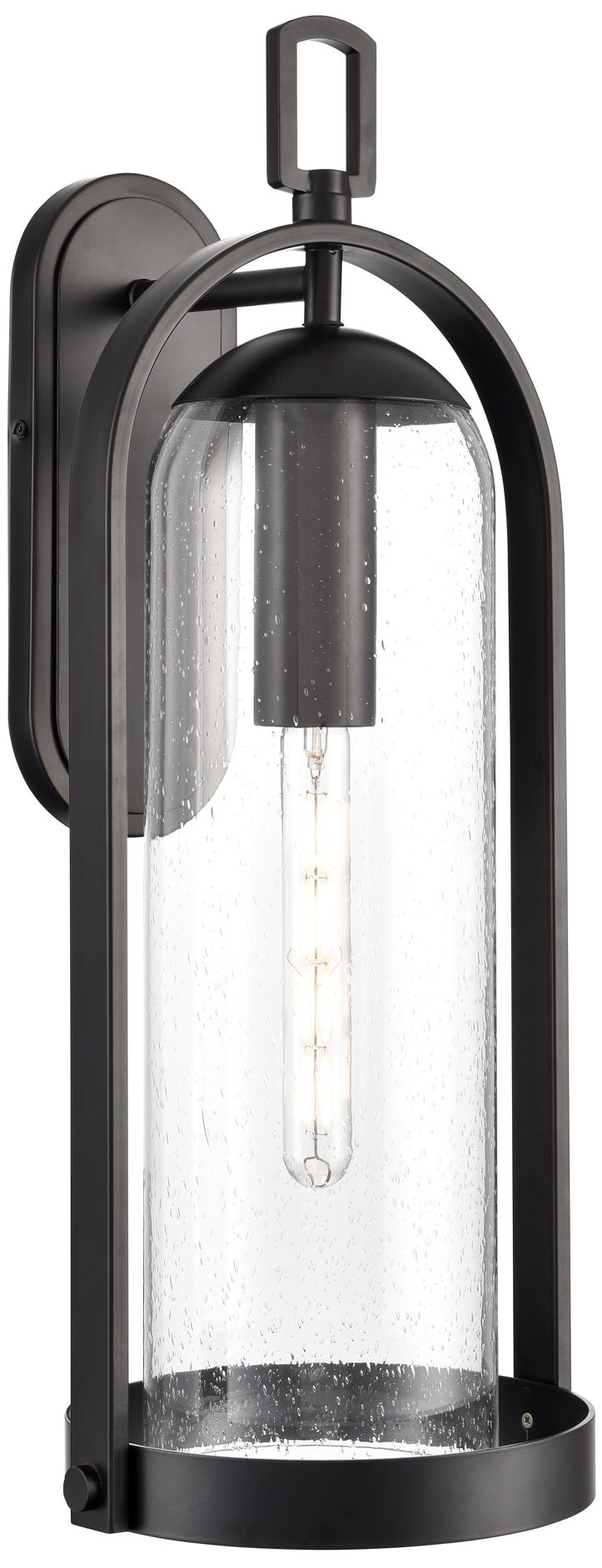 Thumbnail1 of Millennium Luxio 1-Light 24.75" Powder Coated Black Outdoor Wall Sconce