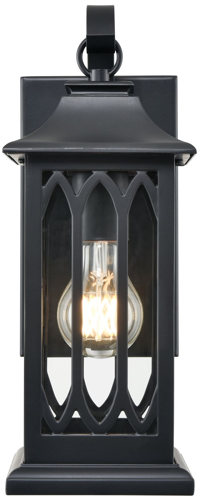 Millennium Mallorey 1-Light 13.5" Powder Coated Black Outdoor Wall Sconce