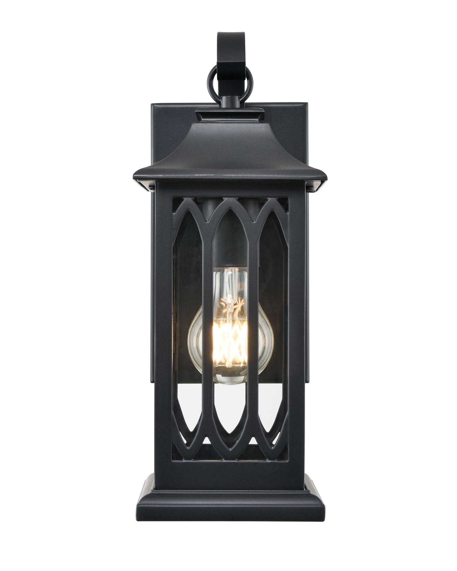 Image 2 Millennium Mallorey 1-Light 13.5" Powder Coated Black Outdoor Wall Sconce more views