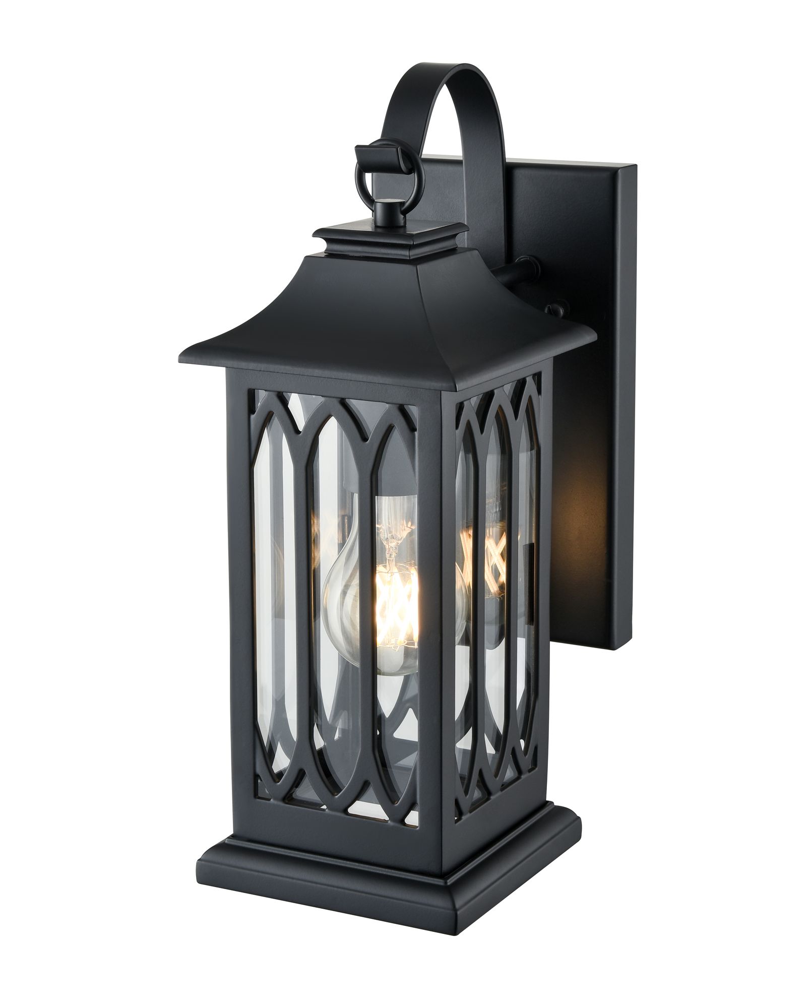 Image 4 Millennium Mallorey 1-Light 13.5" Powder Coated Black Outdoor Wall Sconce more views