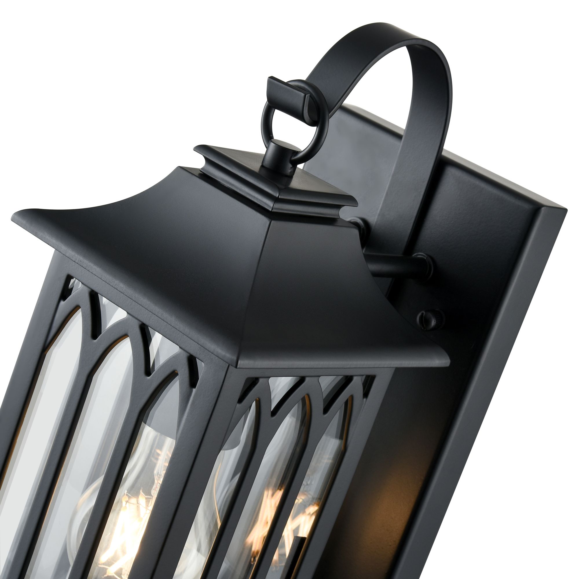 Image 6 Millennium Mallorey 1-Light 13.5" Powder Coated Black Outdoor Wall Sconce more views