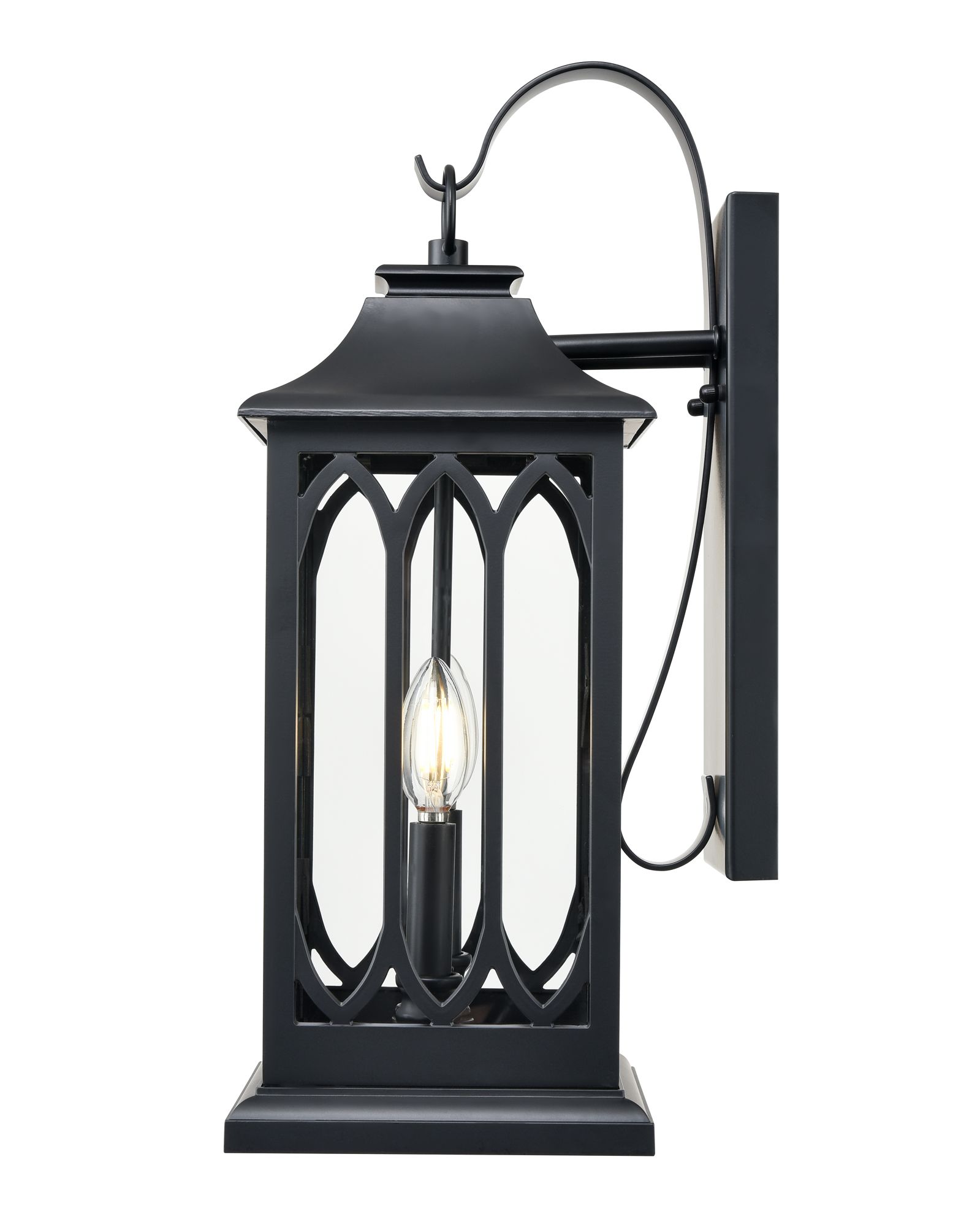 Image 5 Millennium Mallorey 2-Light 20" Powder Coated Black Outdoor Wall Sconce more views