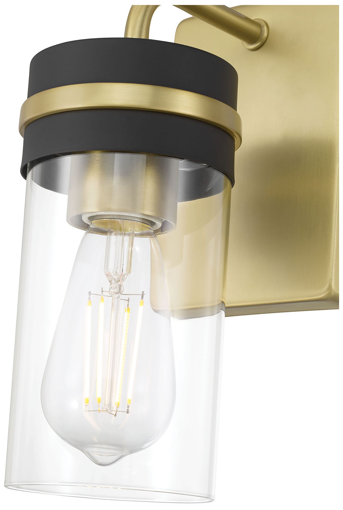 Image 5 Millennium Marbridge 1-Light 4.25" Vintage Brass Wall Sconce with Shade more views