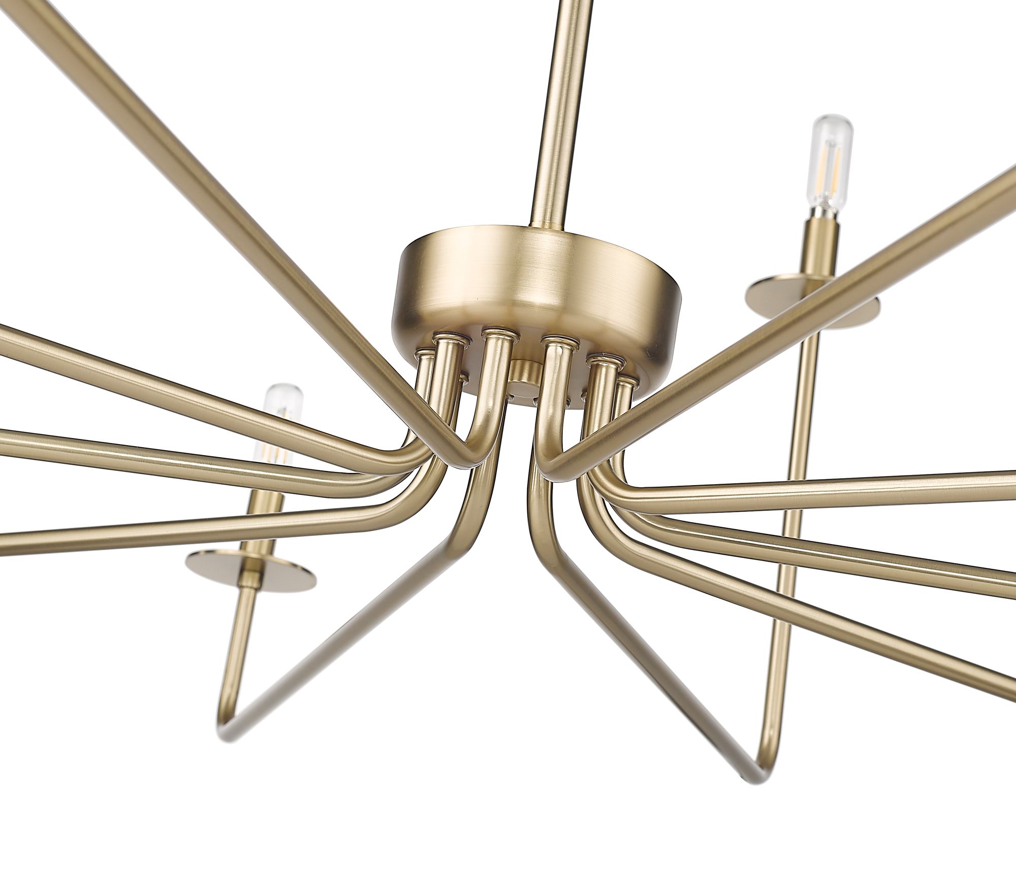Image 6 Millennium Marceline 10-Light 48" Modern Gold Chandelier more views