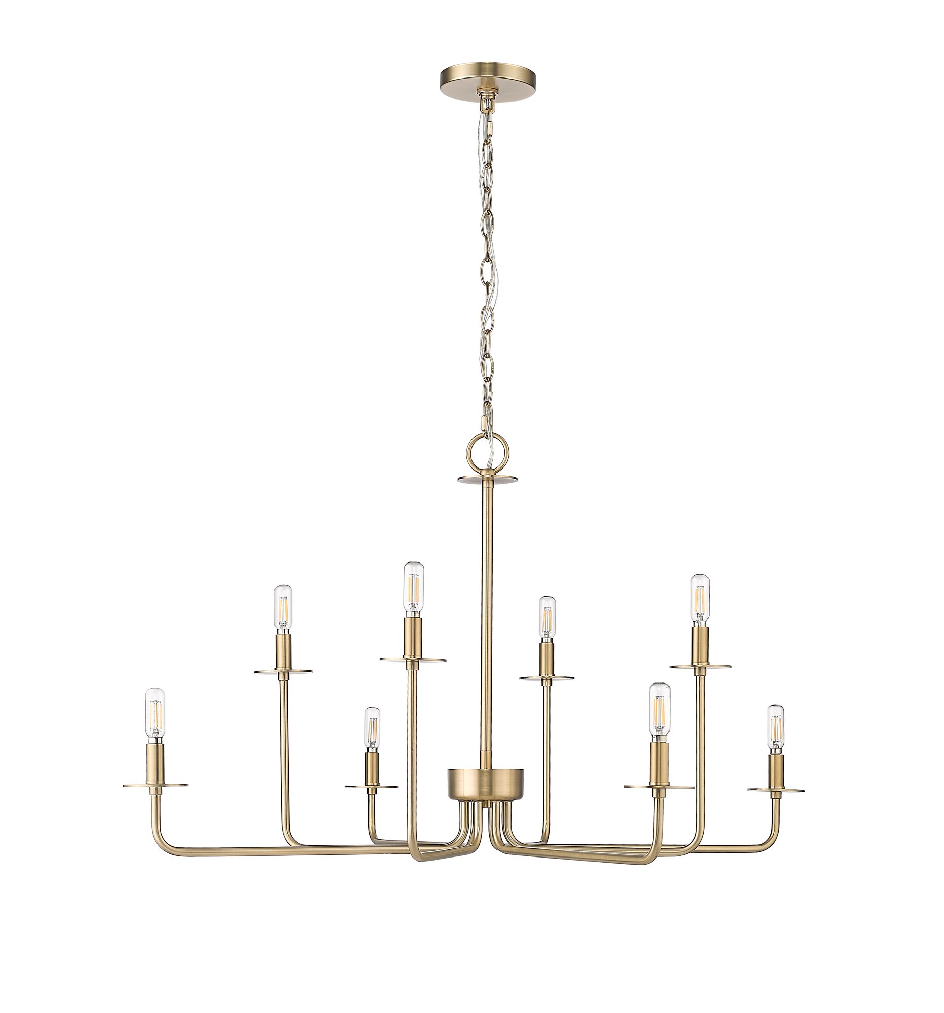 Image 4 Millennium Marceline 8-Light 37.85" Modern Gold Chandelier more views