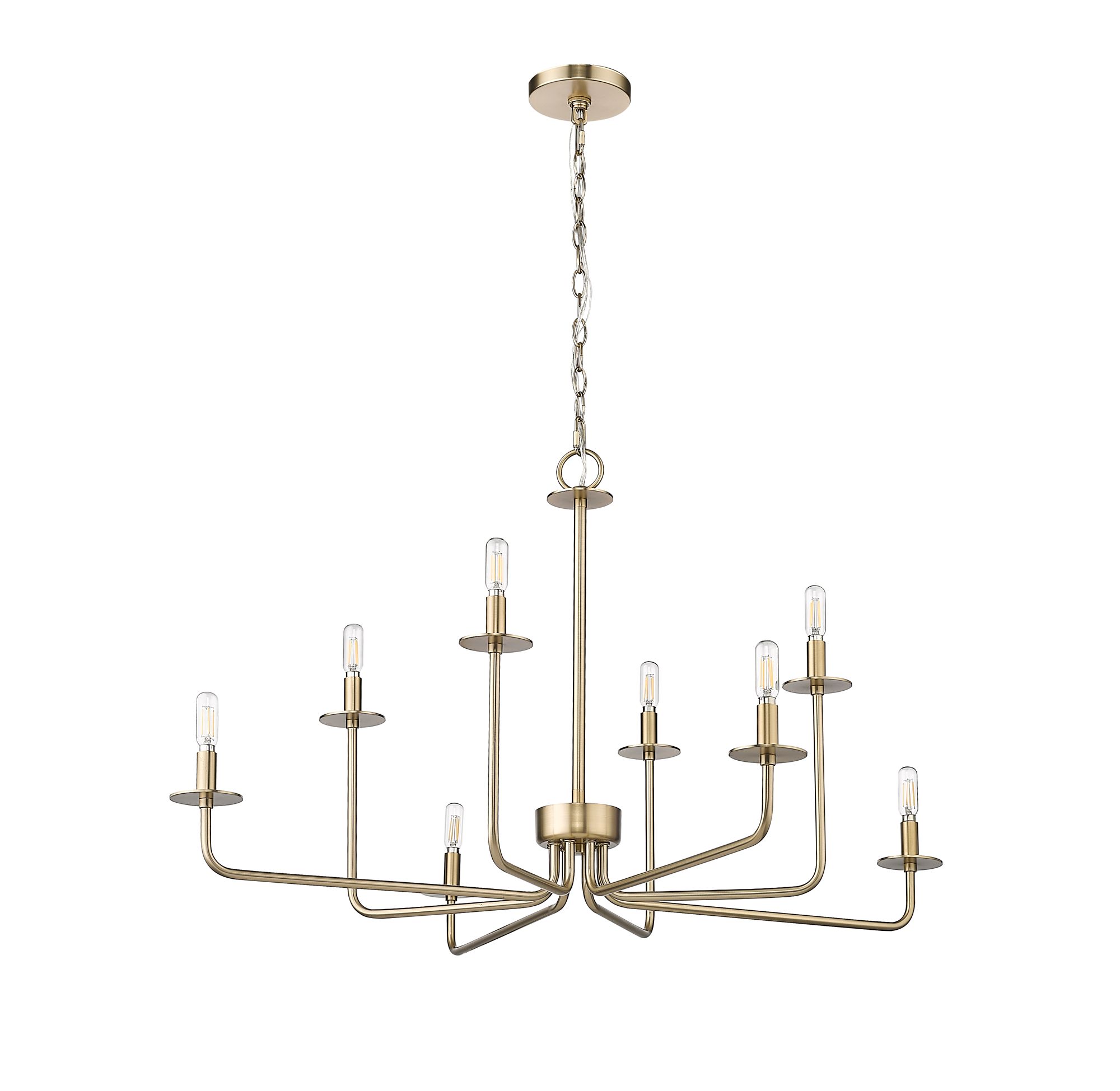 Image 5 Millennium Marceline 8-Light 37.85" Modern Gold Chandelier more views